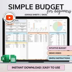 Budget Planner Monthly Budget Spreadsheet Google Sheets Excel Weekly Paycheck Budget Template Biweekly Budgeting by Paycheck Expense Tracker