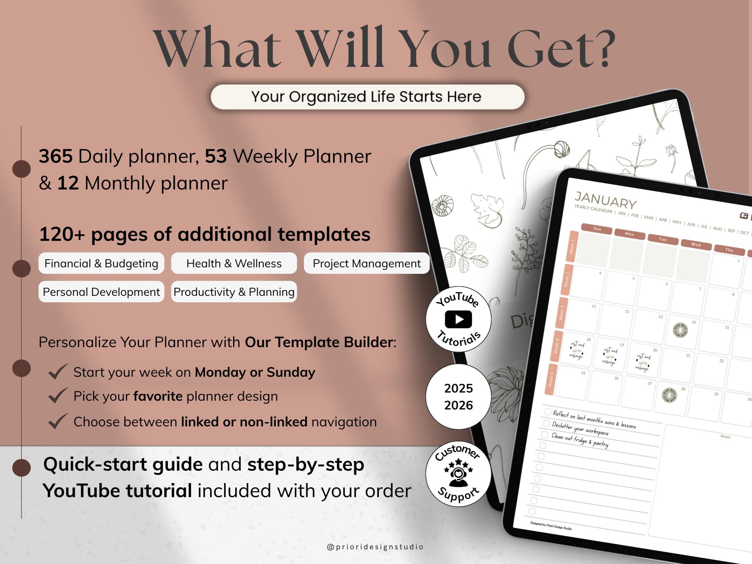 All-in-One Digital Planner 2025 2026 for Goodnotes Notability Daily ...